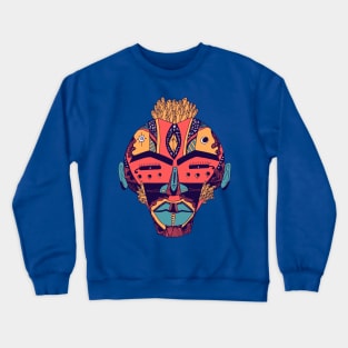 Retro Triad African Mask 4 Crewneck Sweatshirt